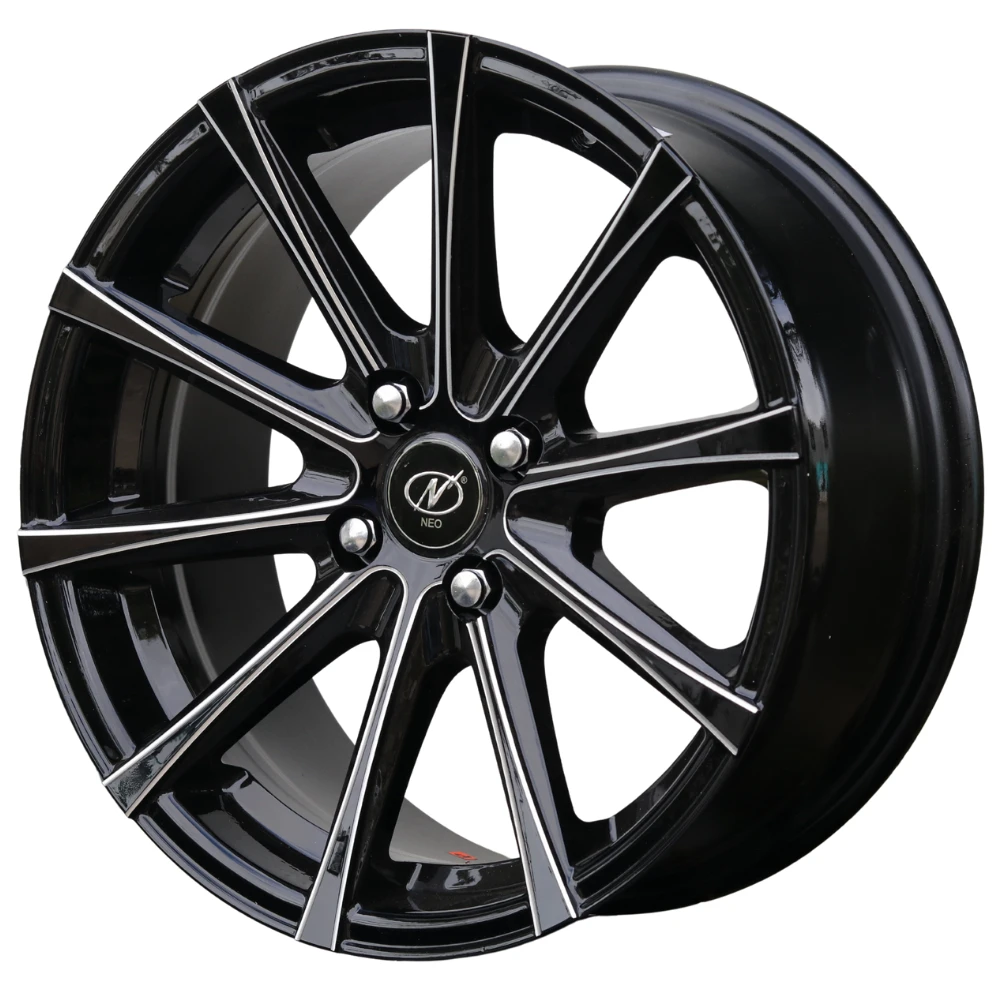 15x7 Exotic 4x100 Black Milled
