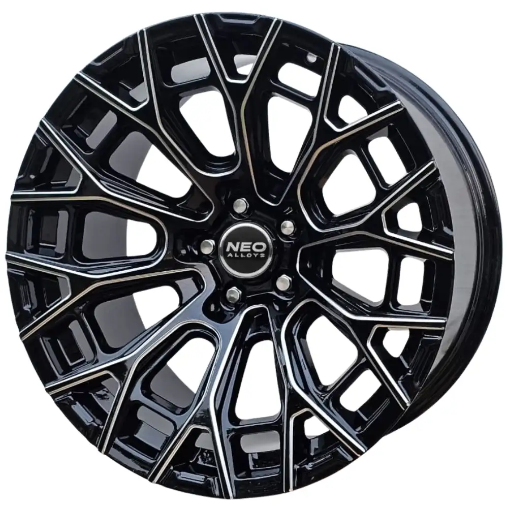 20x10 Rhino 5x114.3 Black Milled