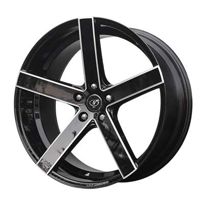 20x9 Techno 5x139.7 Black Milled (Box Type)