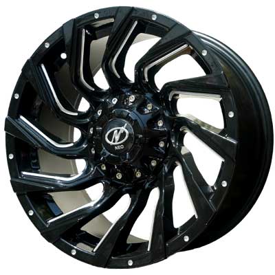 18x8.5 Thor 5x114.3x139.7 Black Milled